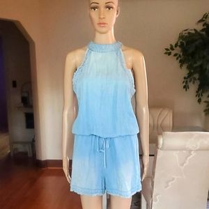 SOLD Womens Denim Romper